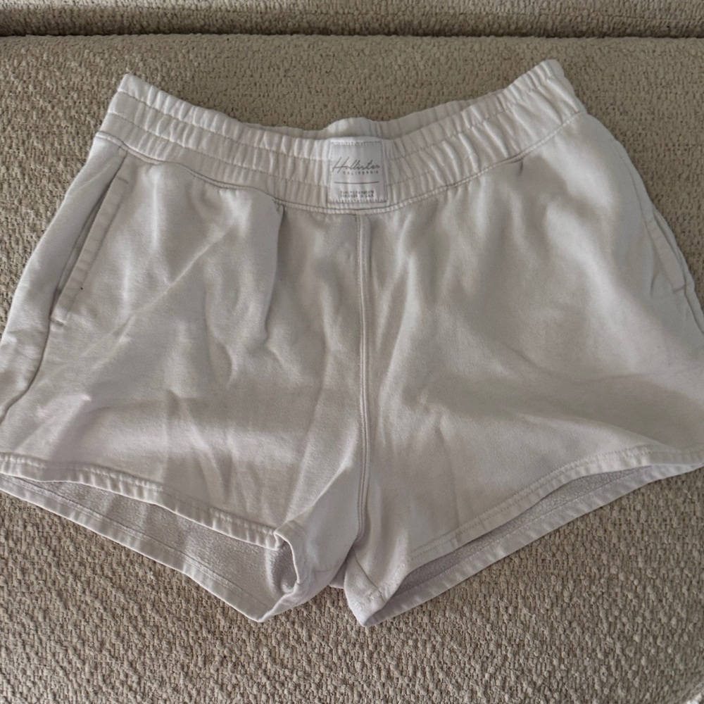 Hollister Women's White Athletic Shorts